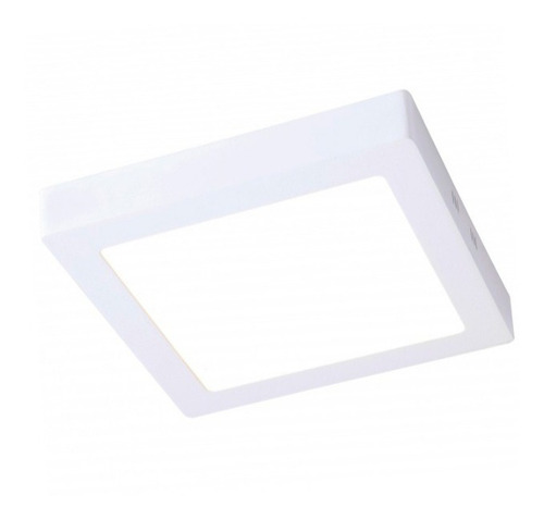 Artefacto De Luz Led Cuadrado  12w Adosar Exterior Luz Fria