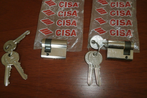 Medio Cilindro Cisa 38mm  Puerta Reja Ventanas  Cerradura 