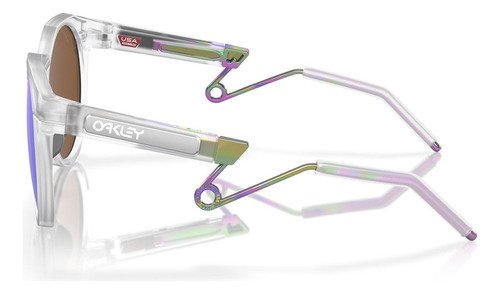 Anteojo De Sol Oakley Hstn Metal Prizm Violet Transparente Estuches Escolares Matte Violet Carbon Clear