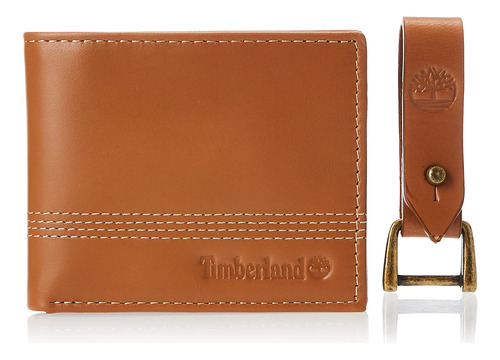 Conjunto De Billetera De Cuero Timberland Para Hombres Con L