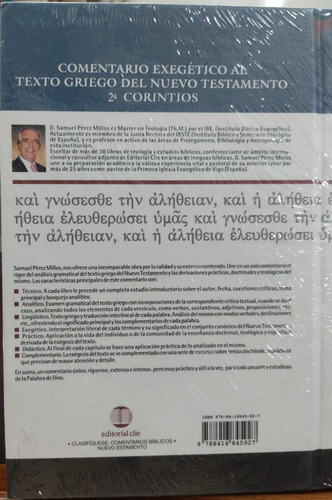 Comentario Exegetico Al Texto Griego Del N.t. Samuel Perez M