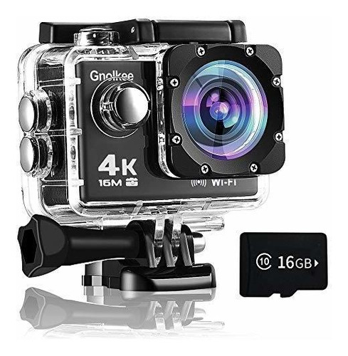 Gnolkee Camara Accion Wifi Video Sumergible 4 16 Mp