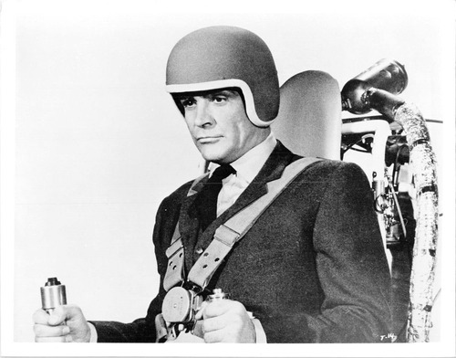 Thunderball 8x10  Foto Sean Connery Traje Piloto Jet Pack