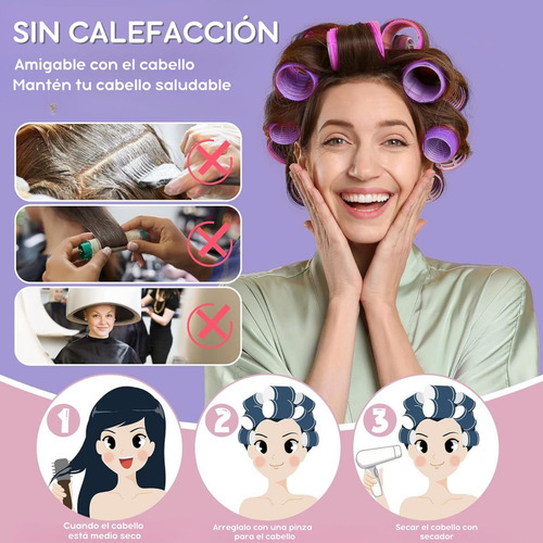 33 Tubos Para Rizar Cabello, Rizador De Pelo Con Auto
