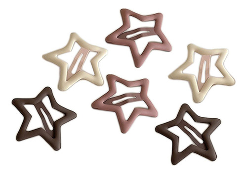 12 Pinzas Para El Pelo Con Broche De Estrella Elegante, Moda