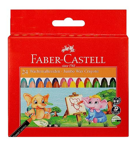 Faber-castell Jumbo Ceras De Colores - 24 Tonos