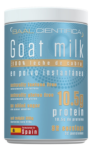Leche De Cabra En Polvo España Sin Lactosa 800gr Baal