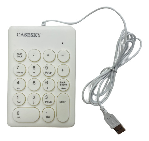 Casesky Mini Teclado Numerico Delgado Para Computadora Usb