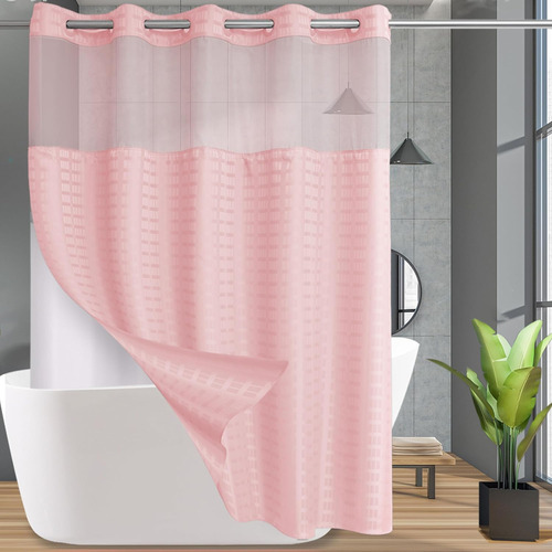 Cortina De Ducha De Tela De Grado Hotelero Rosa Conbo Mio Co
