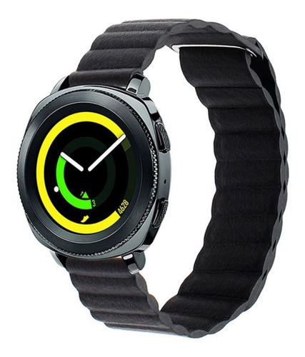 Pulseira 20mm Couro Loop Para Amazfit Bip - Amazfit Gtr 42mm Cor Preto