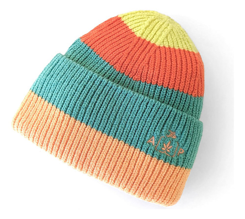 Gorro De Invierno De Rayas Retro Para Snowboard, Esquí