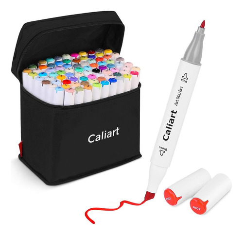 Caliart Marcadores A Base De Alcohol De 81 Colores