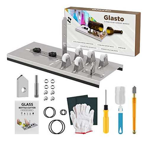 Glass Bottle Cutter Set For Bottle Art- Safety Gloves I...