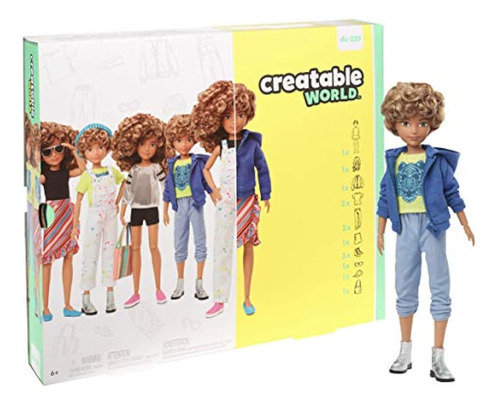 Creatable World Deluxe Character Kit Muñeca Personalizable C