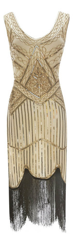 Vestido De Cóctel K 1920 Con Borlas Flapper, Ideal Para Fies