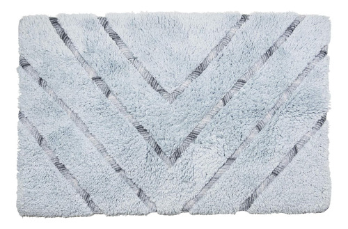 Alfombra De Baño Croscill Echo 20x30, Gris Pizarra