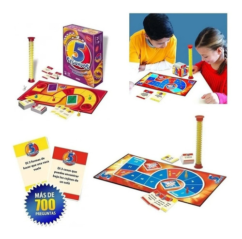 Imagen 3 de 3 de Juego De Mesa 5 Segundos Edicion Popular. Toyco