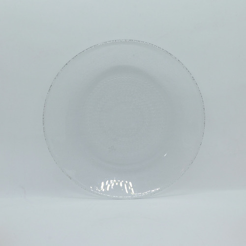Plato Playo De Vidrio Transparente Rigolleau Aquamarine X12