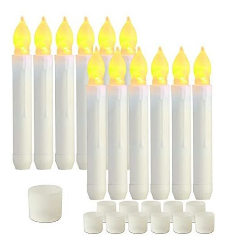 Velas Led Sin Llama, 12 Unidades