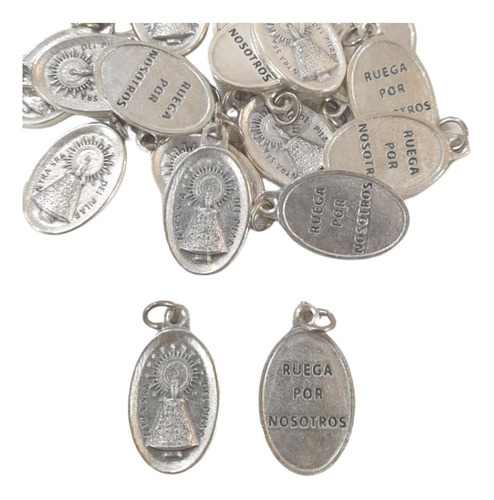 10 Medallas Dije Virgen De Pilar Souvenirs Italy