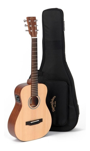 Guitarra Electroacustca Travel Sigma Tm12 Con Funda