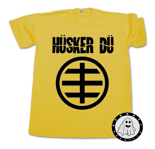 Remera Husker Du Logo Algodon Unisex, Punk, Rock Alternativo