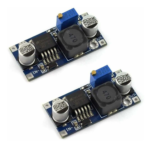 2 Unidades Lm2596 Dc-dc Buck Converter Módulo De Salida De F