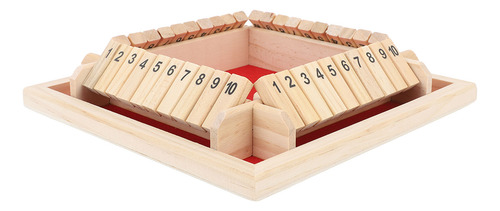 Juegos De Mesa De Madera De 4 Caras Wood Shut The Dice Game