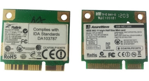 Tarjeta De Red Wifi Laptops Mini Pci Laptops (wicom)