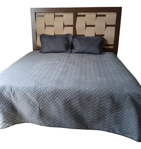 Edredon Ligero Colcha Ligera Doble Vista Adhed Textura Suave Color Gris Queen Size Diseño De La Tela Gris Oscuro/gris Claro