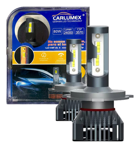 Kit Focos Led Chip Csp 24000lms 80w Corte De Luz Ford Ranger
