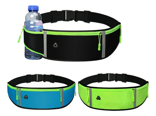 Cangurera Deportiva Luminosa 3pcs Para Correr Hombre Mujer