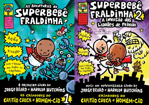 As Aventuras Do Superbebê Fraldinha 1 E 2, De Dav Pilkey. Editora Companhia Das Letras, Capa Mole Em Português, 2021
