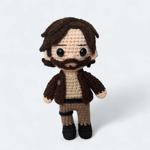 Cassian Andor Peluche Amigurumi Star Wars Beige