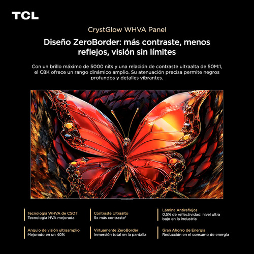 Smart Tv 85 Tcl 4k Qled Mini Led 85c8k