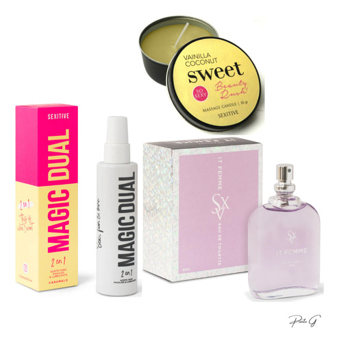Perfume It Femme Floral + Gel Y Aceite 2 En 1 + Vela Regalo