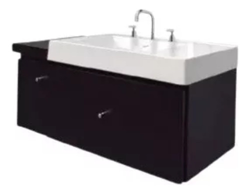 Mueble De Baño De Colgar Andy 70cm   Wengue - Marmoreo