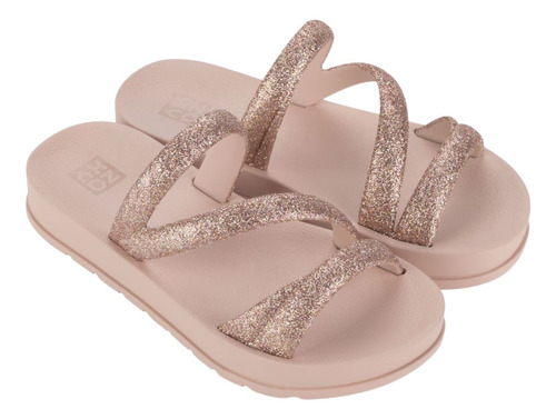 Chinelo Slide Infantil Menina Zaxy Glitter 19008