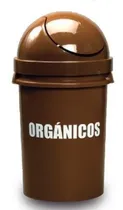 Comprar Tacho Circular Con Logo Ecológico De 12lt Tapa Vaivén