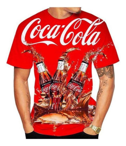 Hkm Coca Cola Y Pepsi Cola 2023 Polera Impresa En 3d