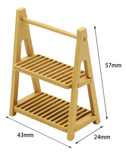 . 1:6 1:12 Modelo De Estante De Soporte Para Marrón Claro