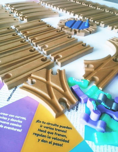 Imagen 7 de 8 de Tracks Pistas Pack 46 Tramos Vías Madera Compatible Todos
