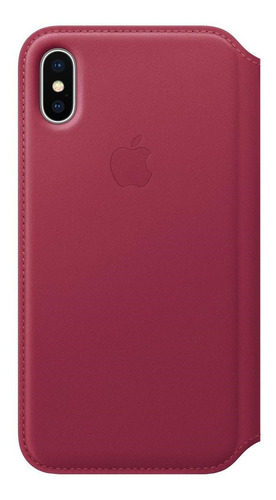 Protector Funda Folio Cuero Original Apple Para iPhone X