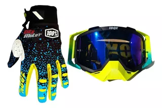 Guantes 100% + Antiparras 10qx Motocross - City Motor