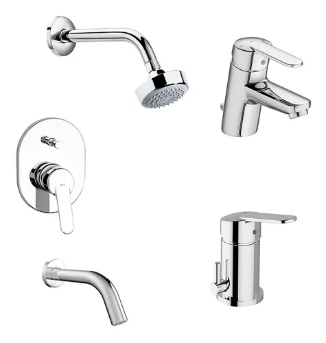 Griferia Roca Victoria Mono Ducha Lavatorio Bidet Cs9008 *