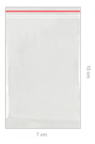 Imagem 2 de 3 de Saquinho Zipado Zip Lock 7x10 Pacote Com 100 Unidades.