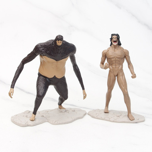 Figura Blindada De Titán Con Mandíbula Colosal De Attack On