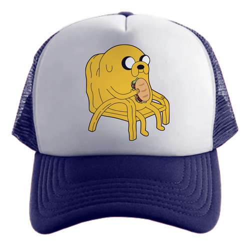 Hora De Aventura Jake Perro Gorra Friki Tu Eres #3 Azul Oscuro Talle Único Regulable Hora De Aventura Jake Perro