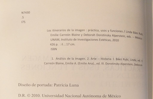Los Itinerarios De La Imagen: Práctica, Usos Y Funciones (Usado)