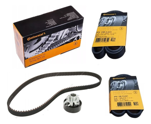 Kit Correa Distribucion + Poly-v Vw Gol Trend / Voyage 1.6